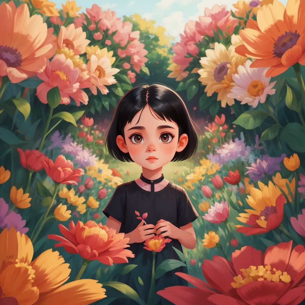 "Blooming Resilience: The Tale of Zahra and Matilda"