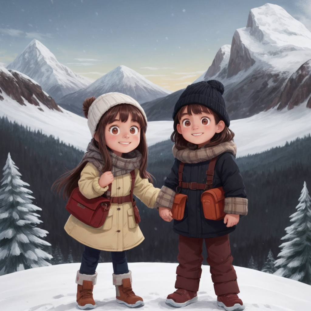 Gal and Alex go skiing 